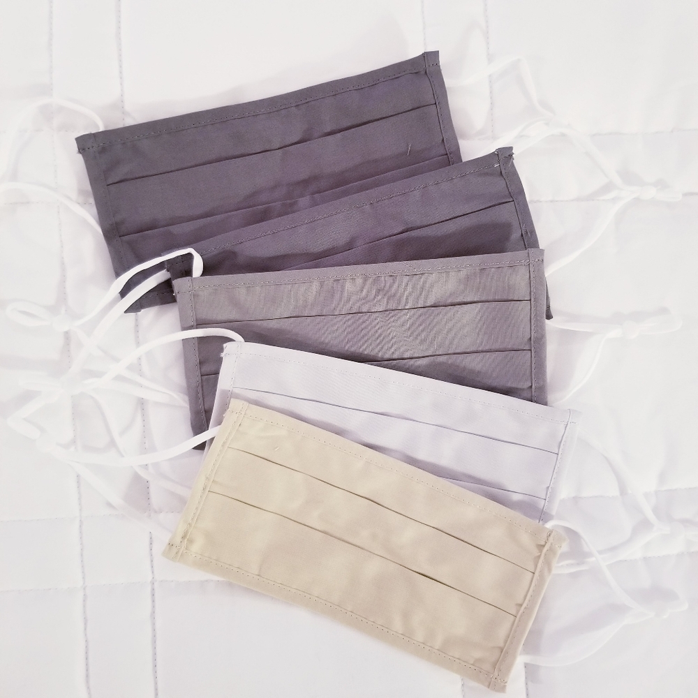 3/$45 | NWT | 5 Neutral Adult Adjustable Face Masks